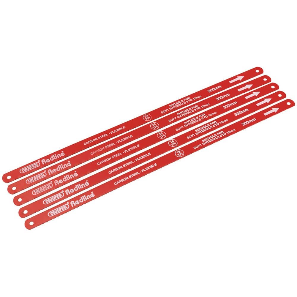Redline 68414 Hacksaw Blades 300Mm (Pack Of 5) per card