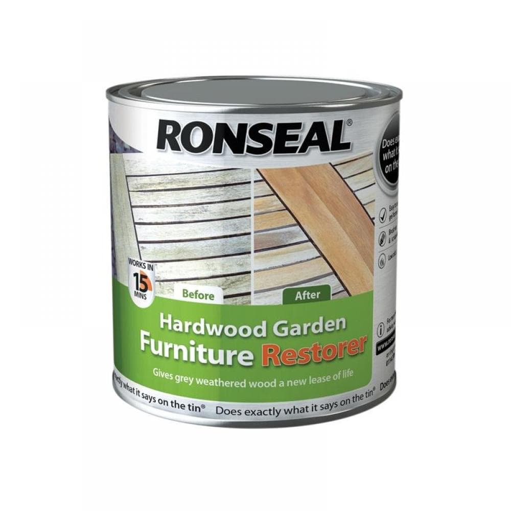 Ronseal 37359 Hardwood Garden Furniture Restorer 1 Litre
