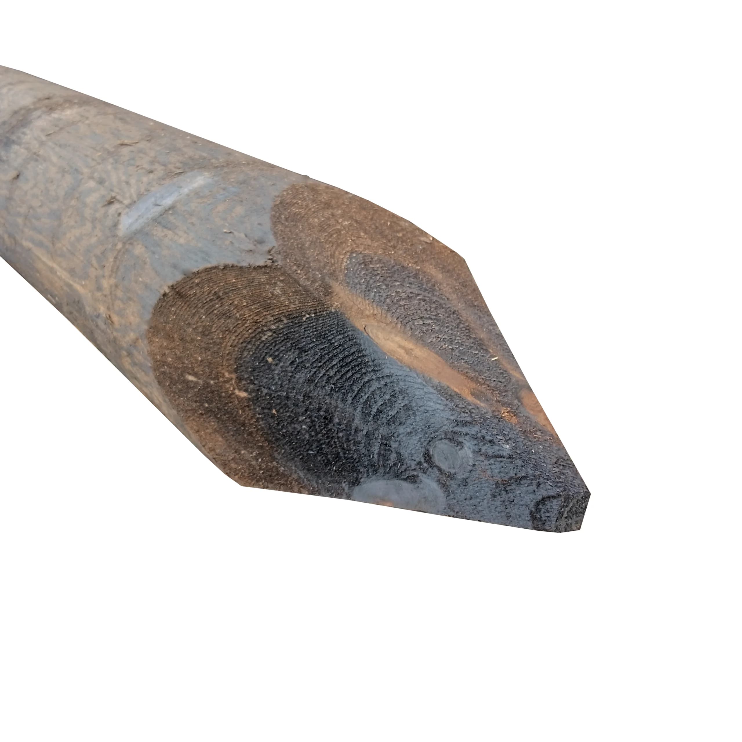 UK 2.4m x 175-200mm Creosoted Cundy Strainer Post Pointed