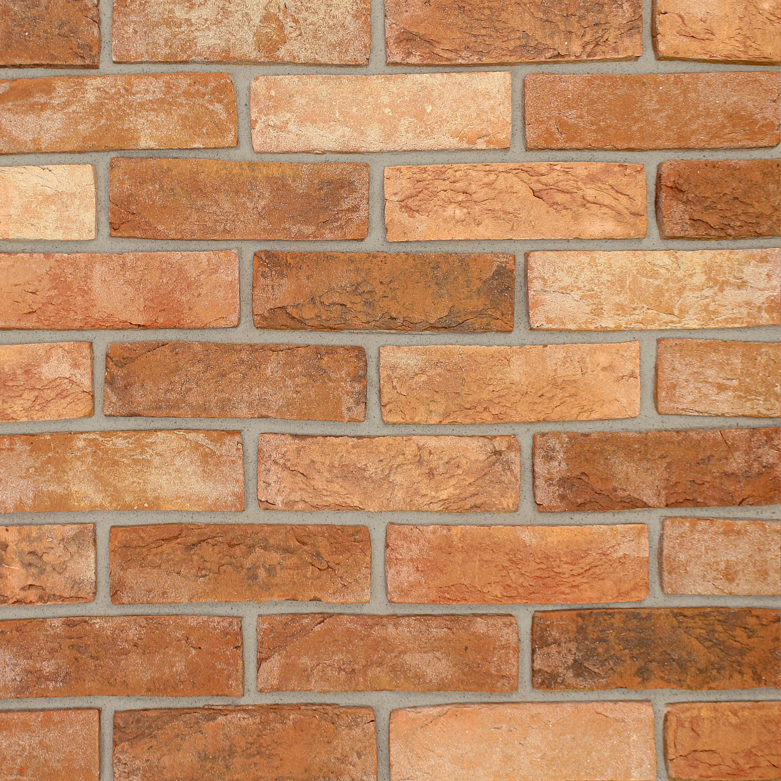 The Brick Tile Company Red Clay Slips Tile Blend 89 - Sample Panel, Size: 395x25x340mm