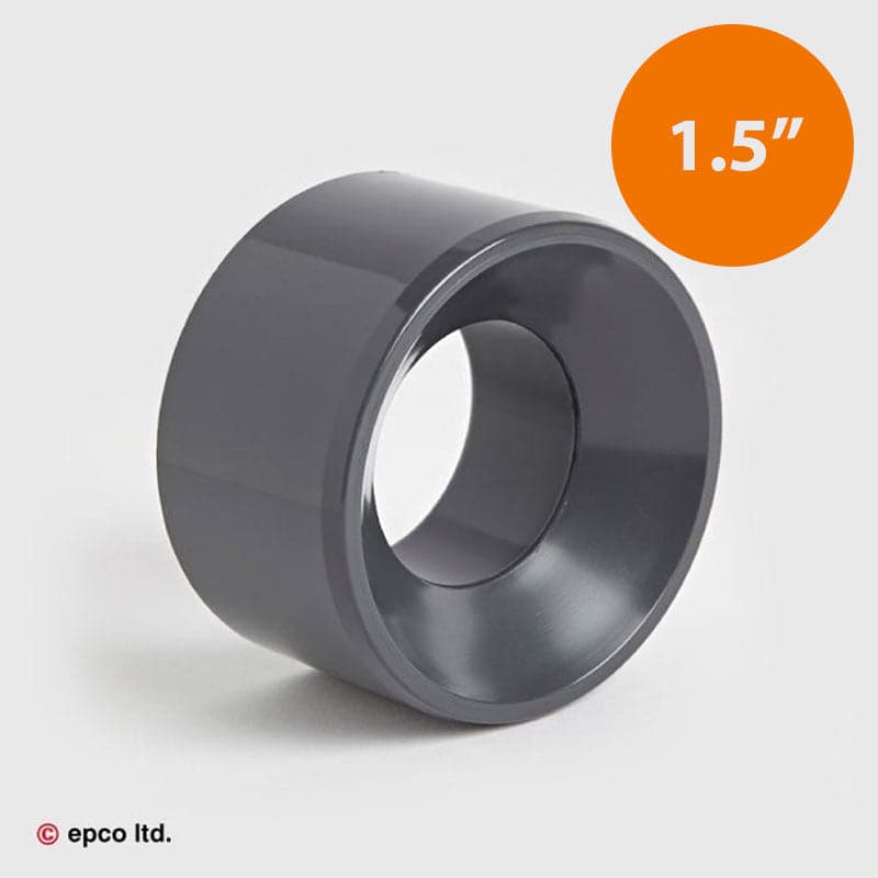 1 1/2" x 3/4" U-PVC Plain Reducing Bush