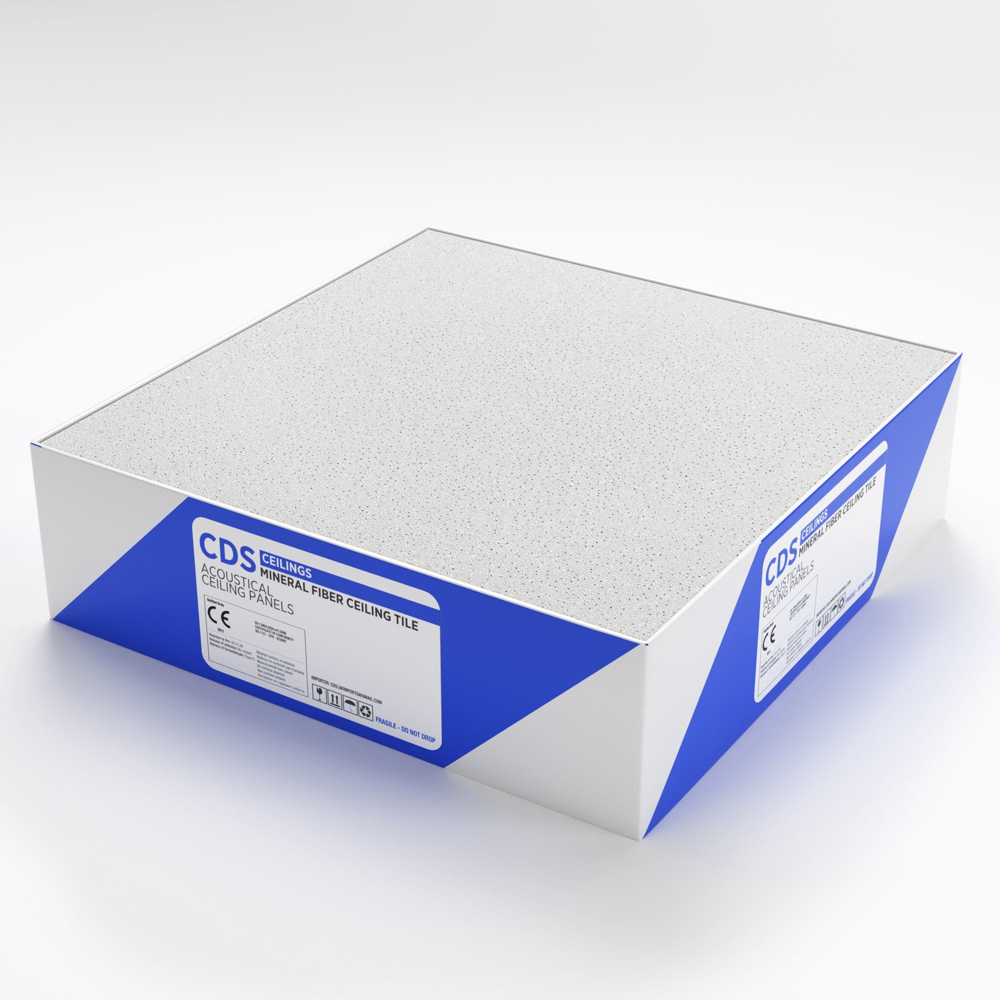 CDS MICRO PERF Square edged ceiling tile 595x595mm 12/box
