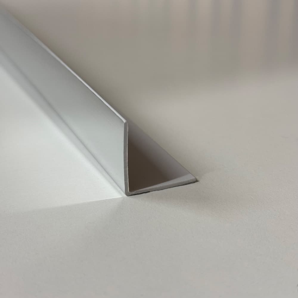 PVC Wall Panel Rigid Angle Trim Silver