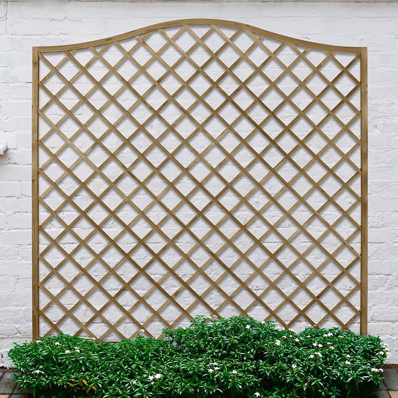 Forest 6' x 6' Pressure Treated Europa Hamburg Decorative Garden Screen Panel (1.8m x 1.8m)