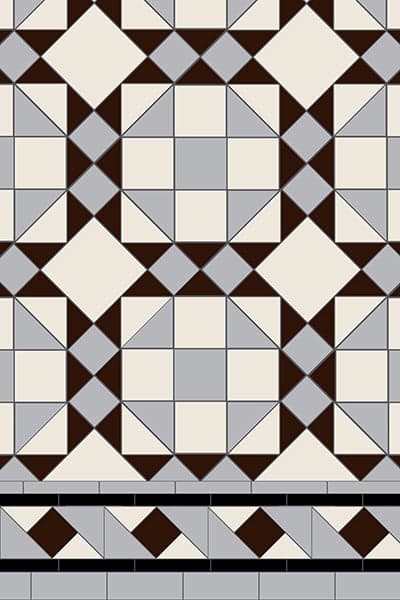Original Style Victorian Rochester 3 colour Pattern