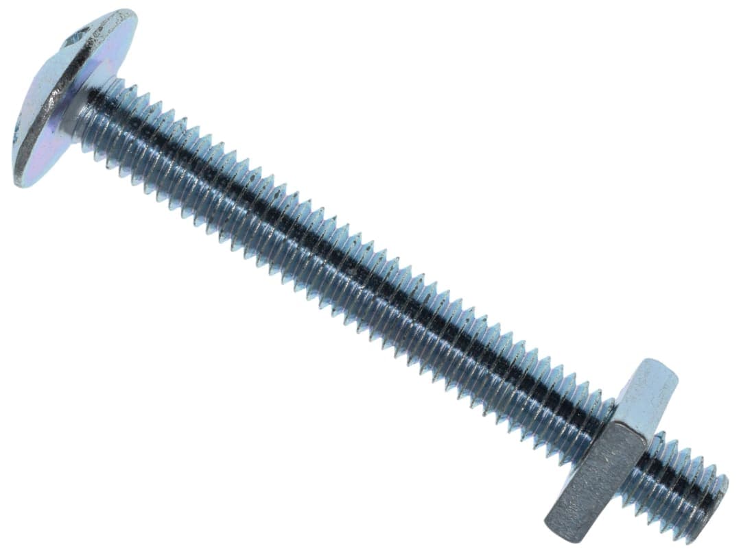 METALMATE® Roofing Bolt & Nut ZP M6 x 50mm (Box 25) MEMRBN0650