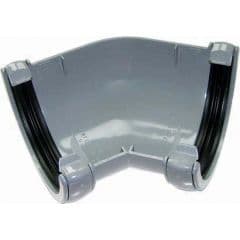 FloPlast Mini Gutter Angle - 135 Degree x 76mm Grey