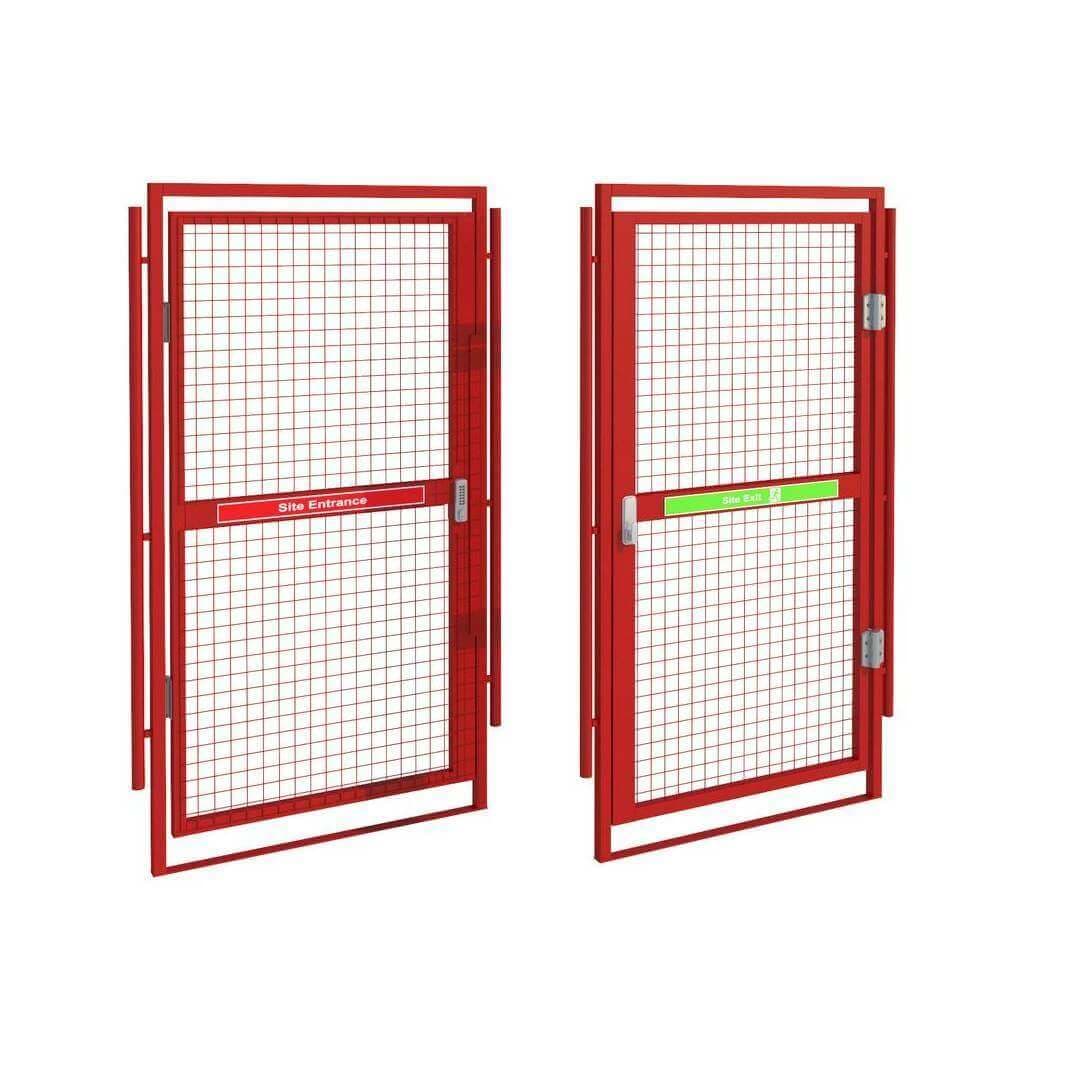 Temporary Fencing Pedestrian Gate - Digi Lock