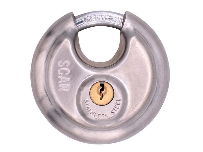 Scan DP9070 Stainless Steel Disk Type Padlock 70Mm