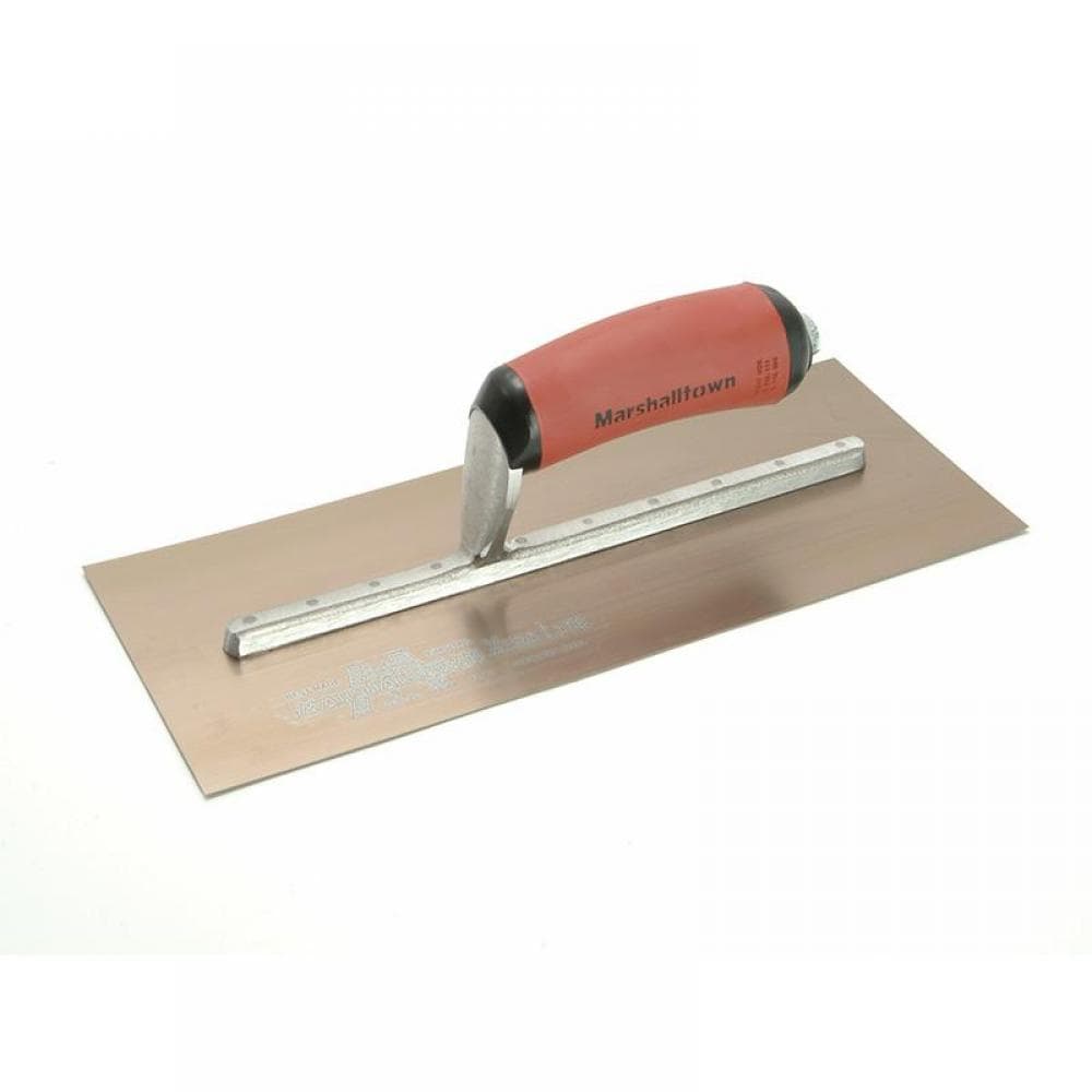 Marshalltown MPB7GSD Mpb7Gsd Pre-Worn Permashape® Finishing Gold S/S Trowel Durasoft® 12 X 5In