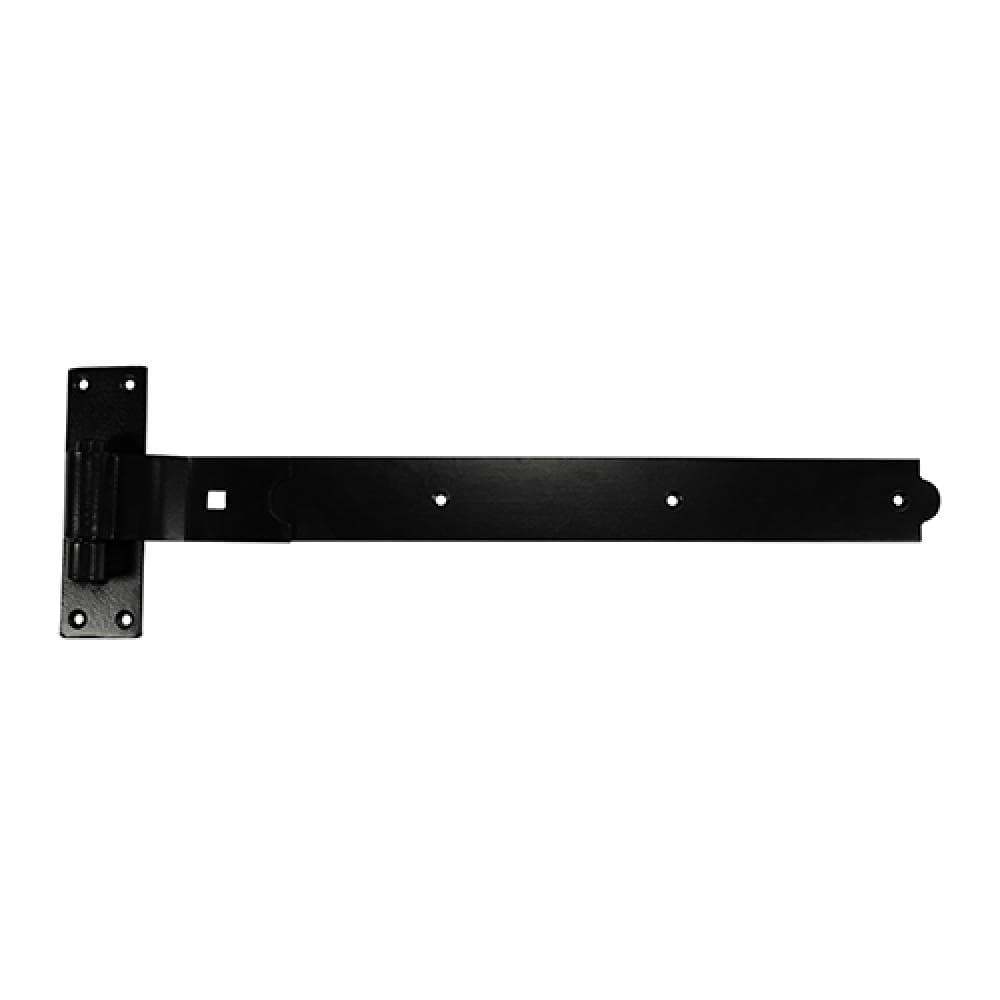 Timco HBC450B Pair Of Cranked Band & Hook On Plates - Black 450Mm