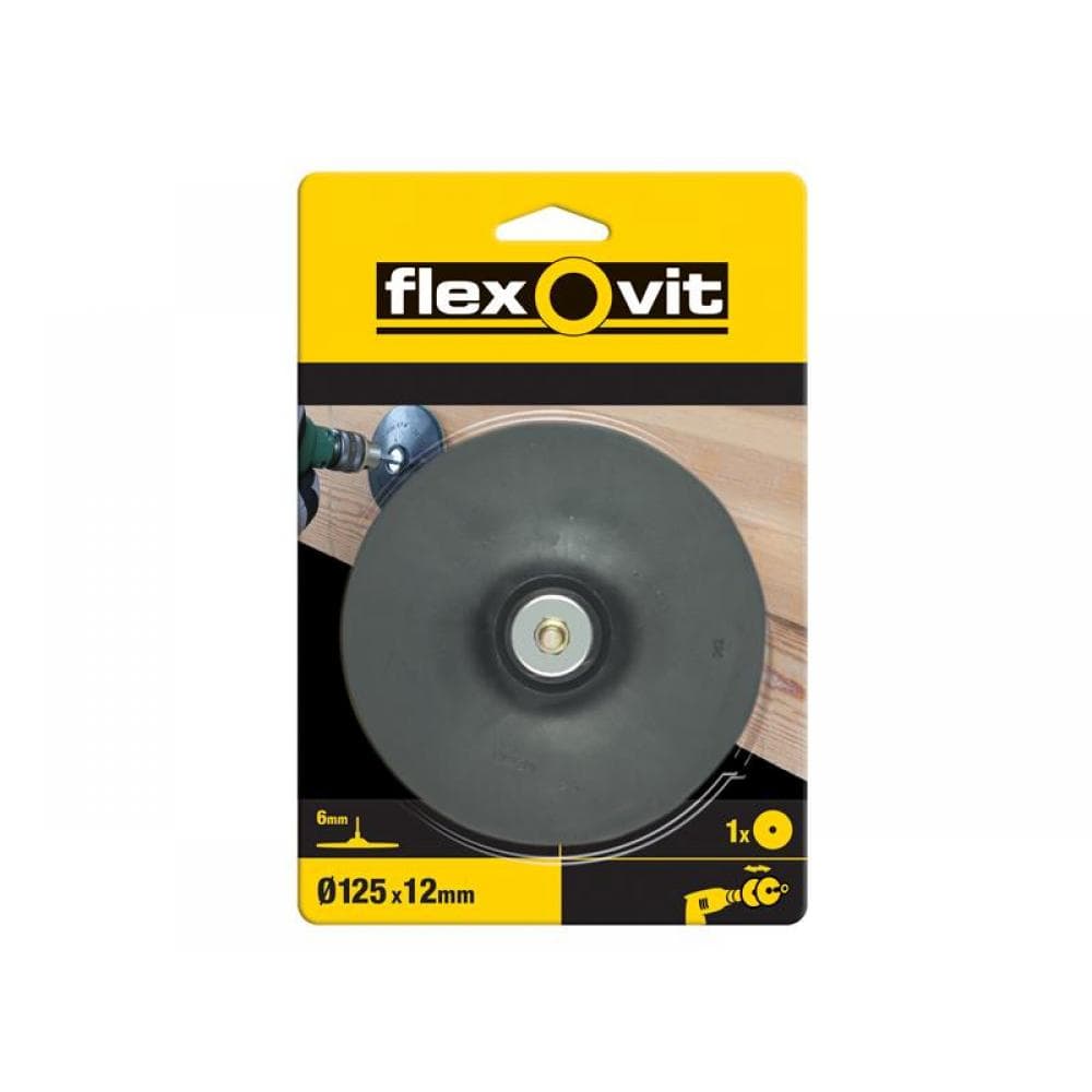 Flexovit 63642556833 Backing Pad For Drill Mount 125Mm