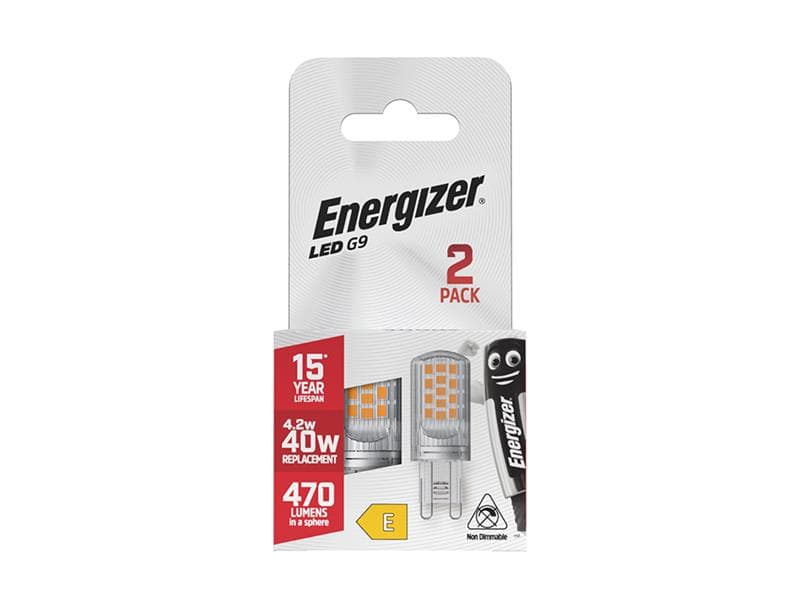 Energizer® S29492 Led G9 470 Lumens 4.2W 4000K X 2 S29492