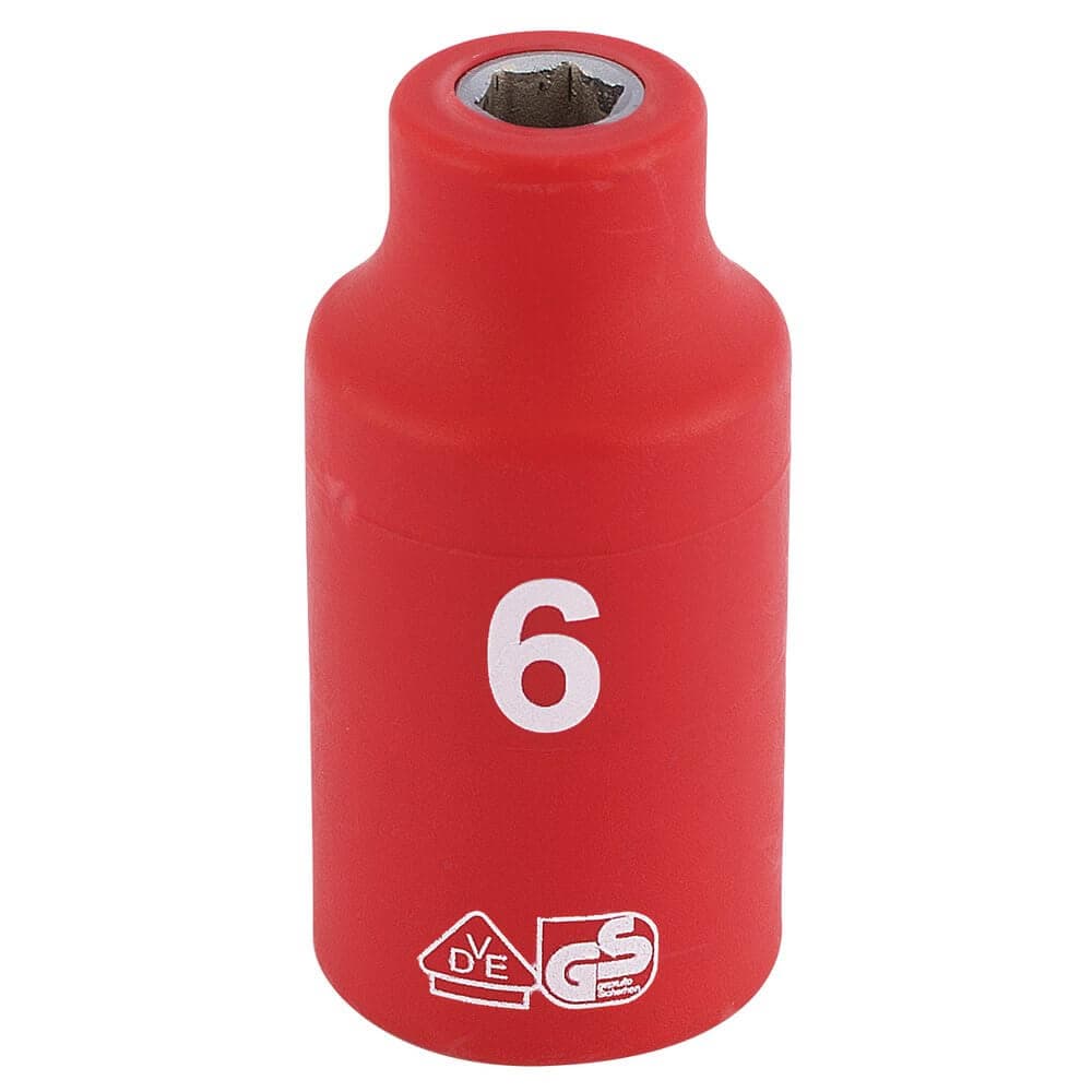 Draper Expert 31494 Fully Insulated Vde Socket 3/8in Sq. Dr. 6Mm each