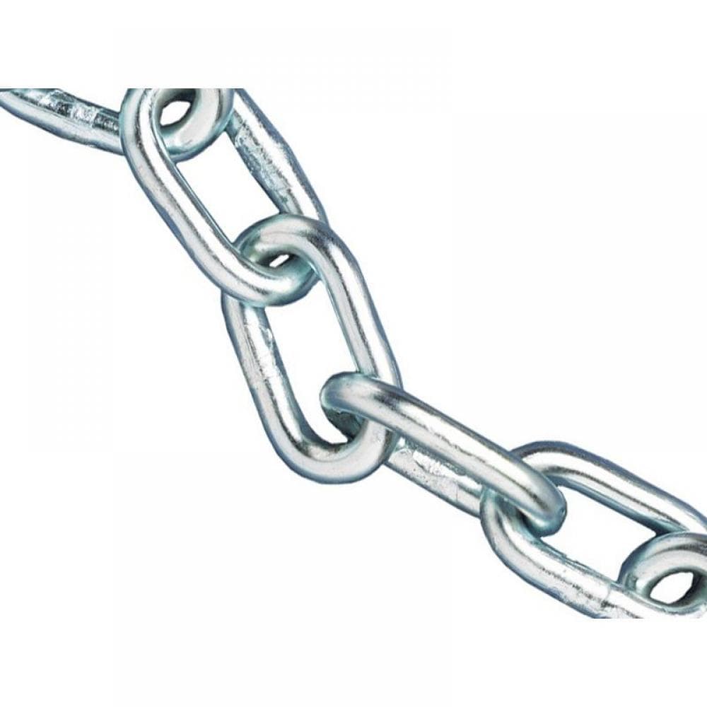 Faithfull Zinc Plated Chain 8Mm X 10M Reel - Max. Load 450Kg