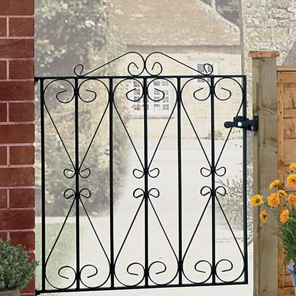 Regent Low Single Metal Gate 838mm GAP x 914mm High Zinc & Powder RSZP2