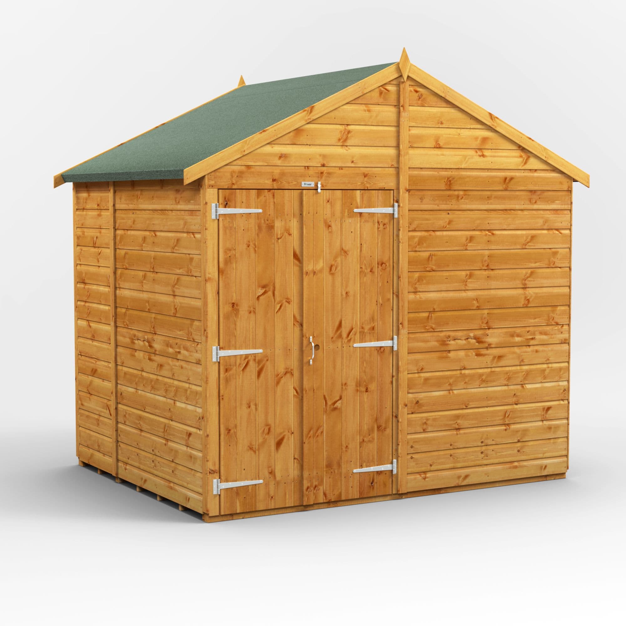 Powersheds 6 x 8 Power Windowless Apex Double Doors