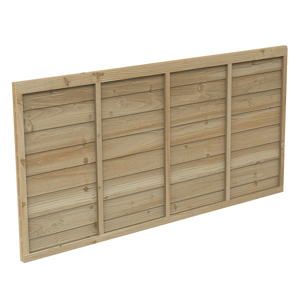 Forest Garden Larchlap Signature Fence Panel 6ft x 3ft