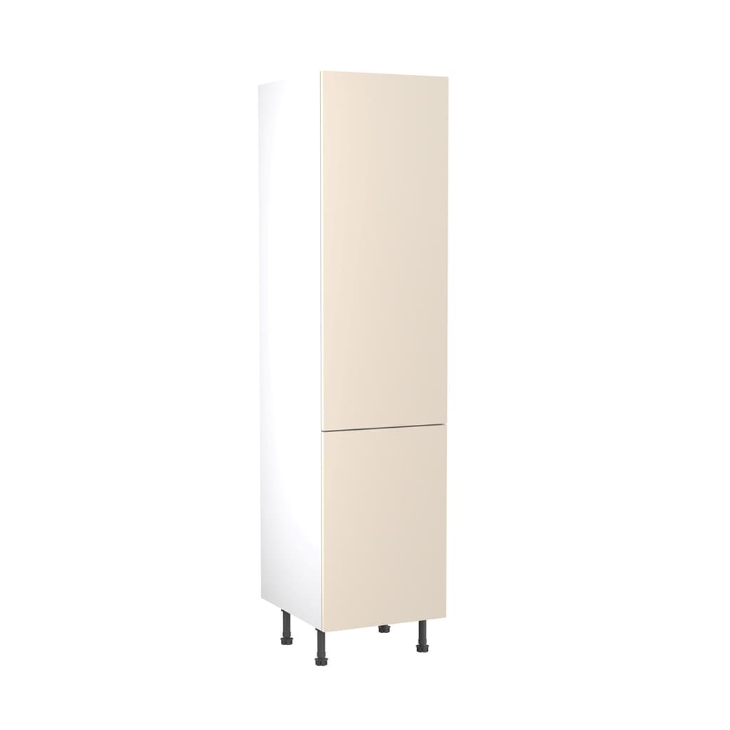Flatpack 500 Larder Cabinet Slab Super Gloss Cashmere
