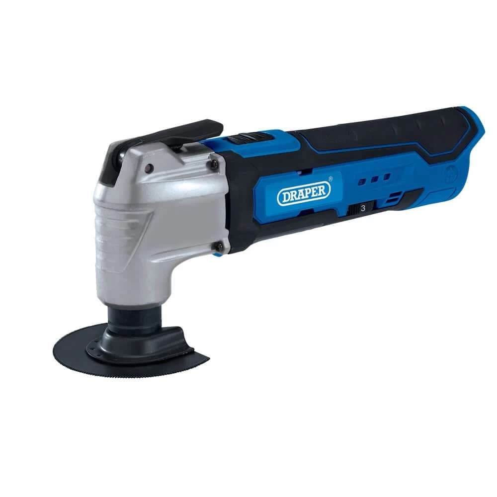 Draper 12V Oscillating Multi-Tool (33 Piece) 1 X Battery 1.5Ah 1 X Fast Charger set 36 19392