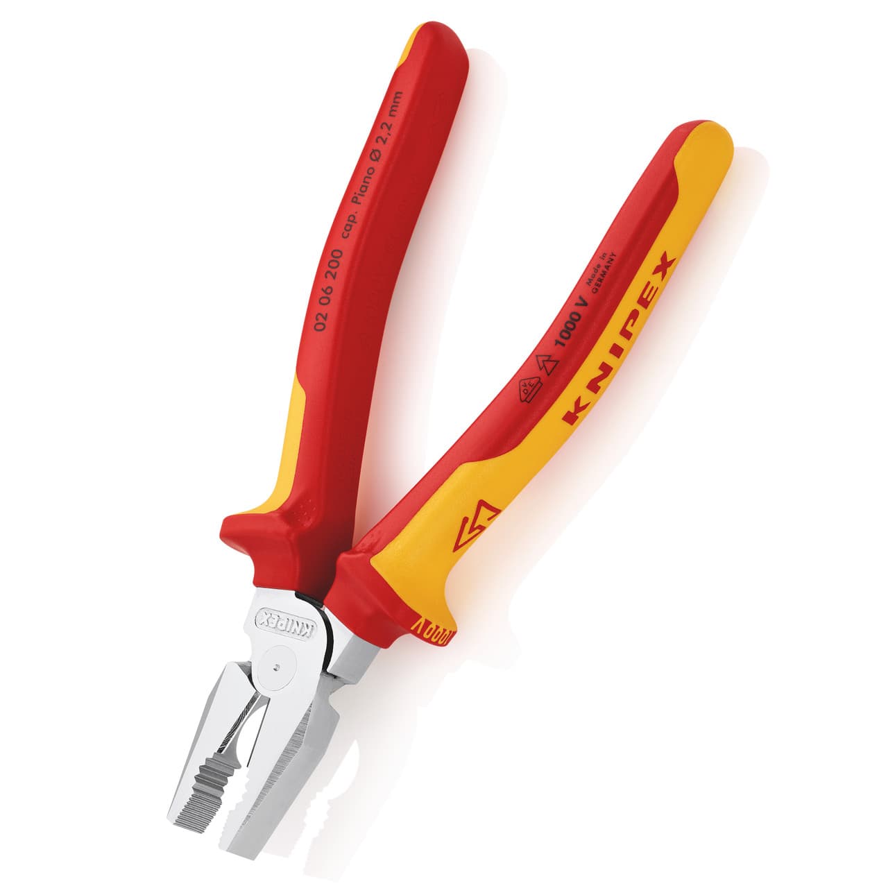 Knipex 0206200Sb High Leverage Combination Pliers Vde 1000V 200Mm