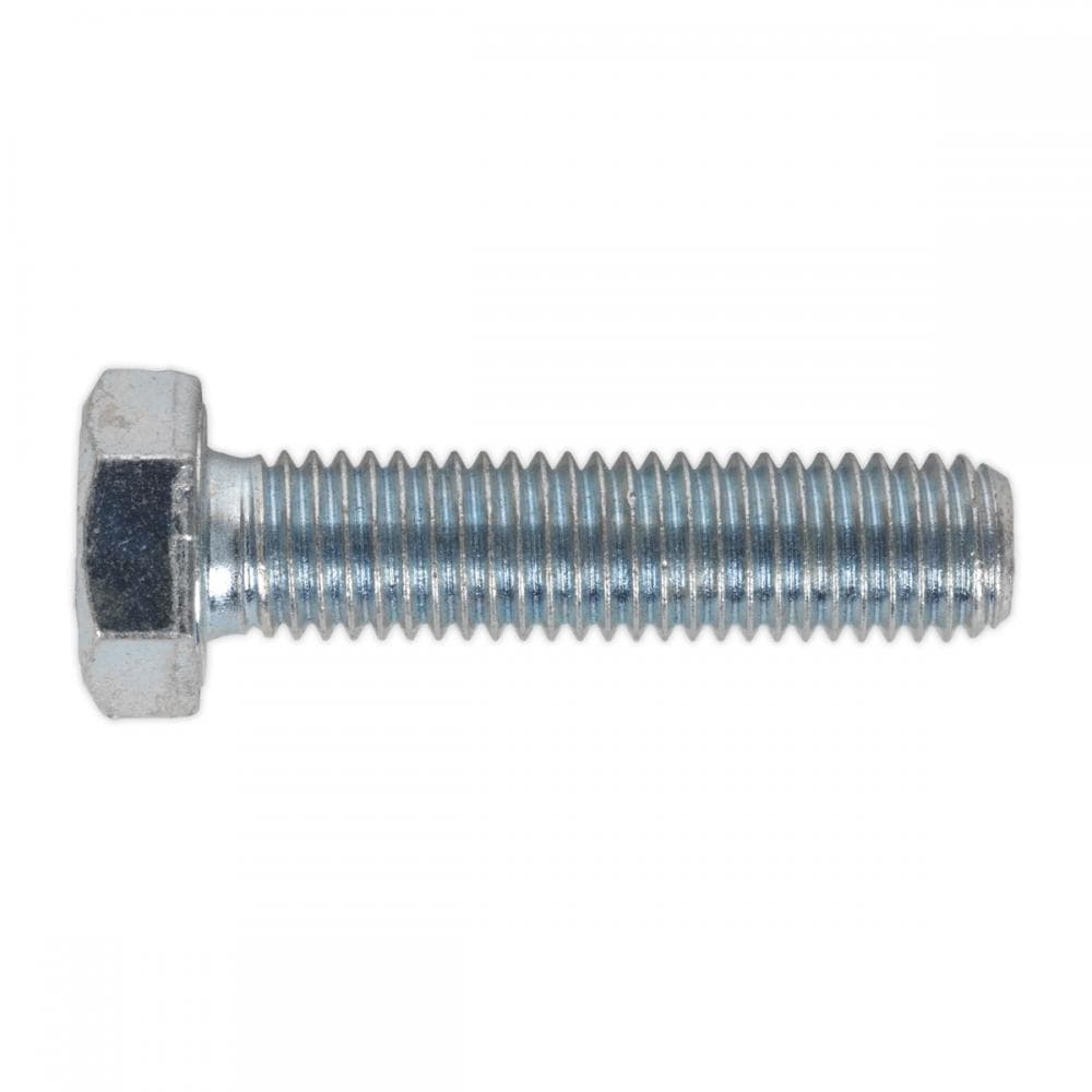 Sealey SS1250 Ht Setscrew M12 X 50Mm 8.8 Zinc Pack Of 25
