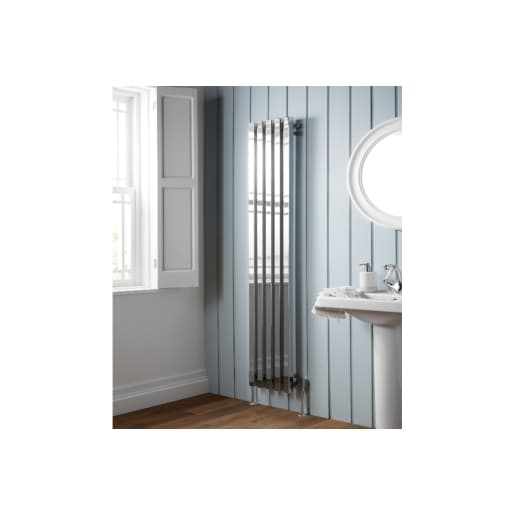 Soho Vertical Chrome Radiator 1800mm x 305mm