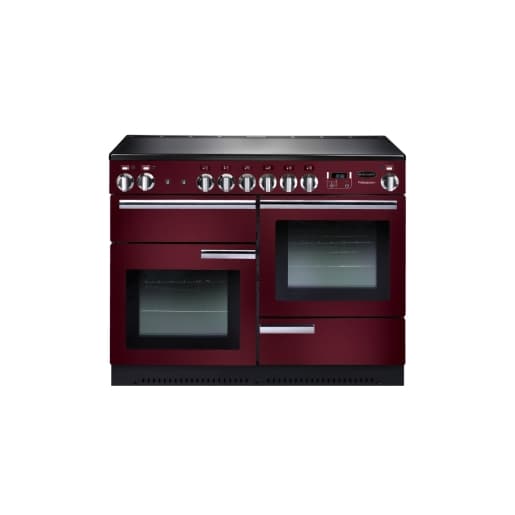 Rangemaster Professional Plus Induction Range Cooker 110cm Cranberry with Chrome Trim - PROP110EICY/C