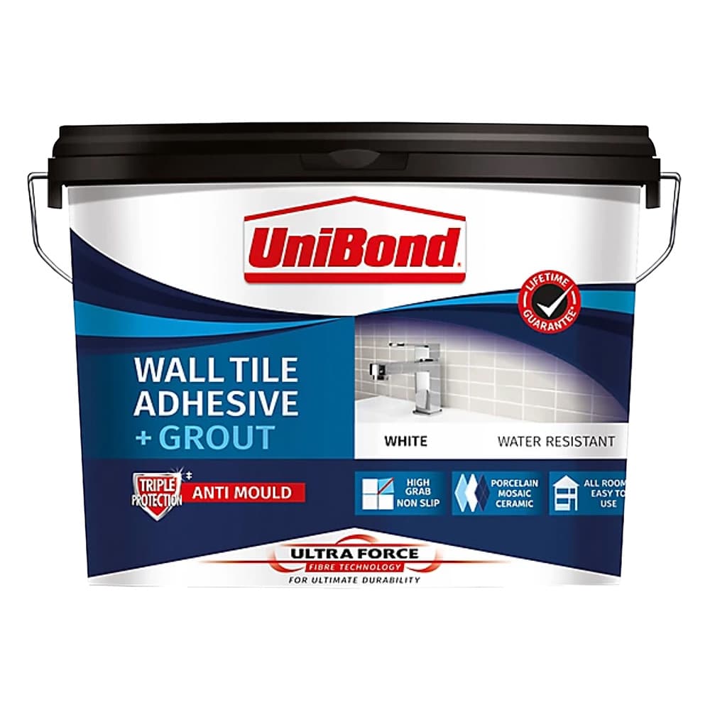 UniBond 12.8kg Ultraforce Wall Adhesive & Grout - White