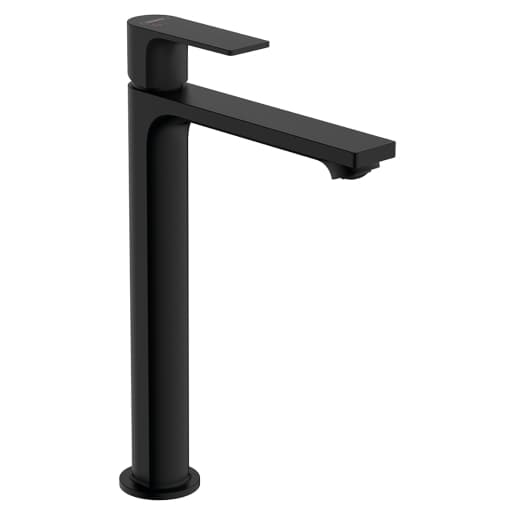 Hansgrohe Rebris E Single lever basin mixer 240 CoolStart for washbowls with pop-up waste set - Matt Black - 72581670