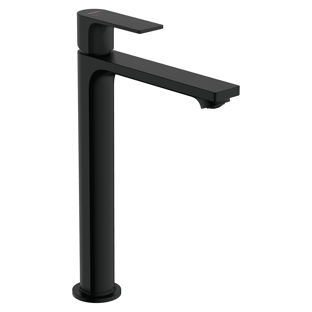 Hansgrohe Rebris E Single lever basin mixer 240 CoolStart for washbowls with pop-up waste set - Matt Black - 72581670