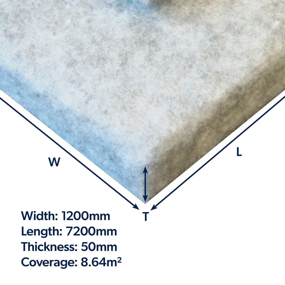 Fibrefon Micro 50Mm 8.64M2 Acoustic Insulation