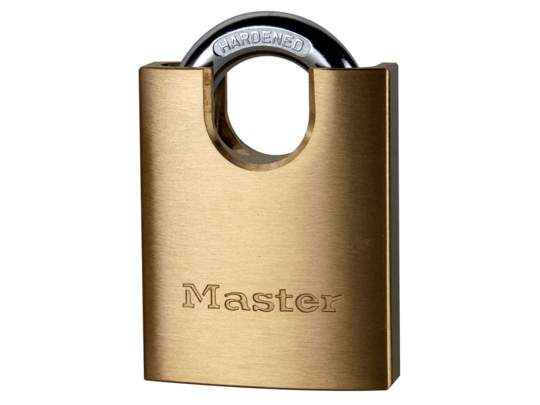 Master Lock Solid Brass 50mm Padlock 5-Pin Shrouded Shackle 2250EURD