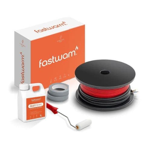 Fastwarm 150W Electric Underfloor Heating Cable - 0.9m2 - No Thermostat
