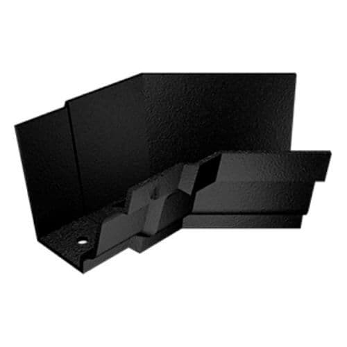 Cast Aluminium No46 Ogee Gutter Internal Angle - 135 Degree x 125mm Black (9005 Leatherette)