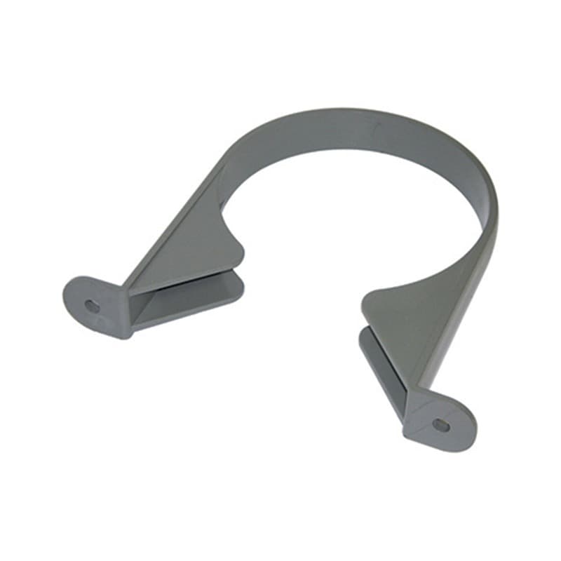 FloPlast Solvent Weld Soil Pipe Clip - 110mm Olive Grey