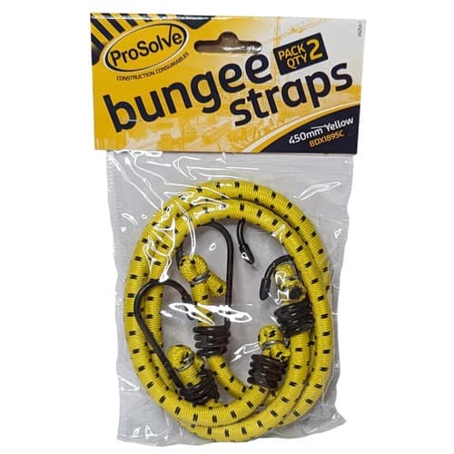 ProSolve Bungee Straps Pair - 450mm Yellow