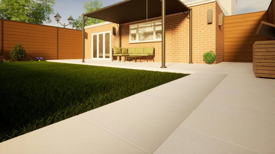 Sandstone Paving - 600mm x 600mm x 25mm Beige Smooth