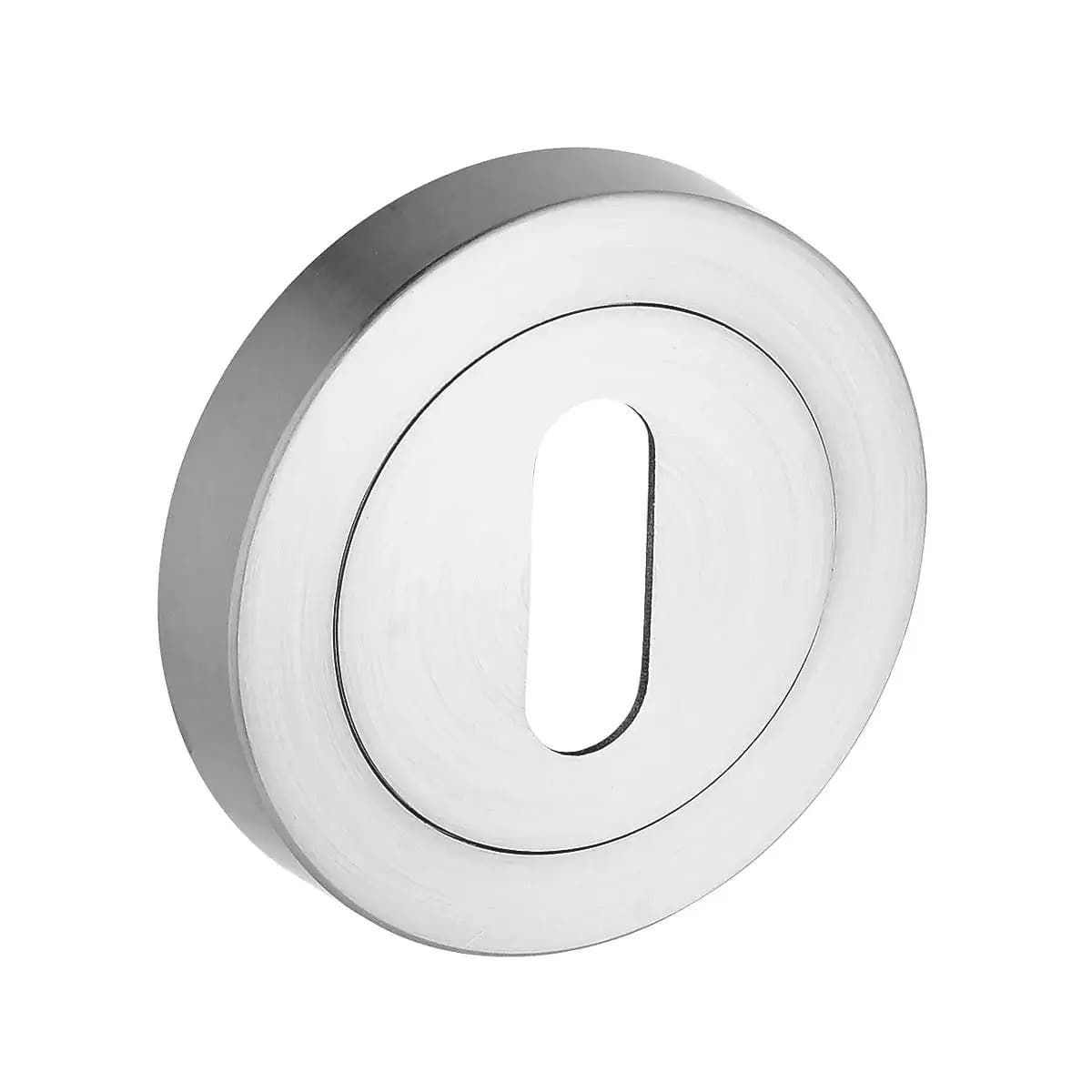 Escutcheon Keyhole - Satin Chrome - 50mm - Designer Levers