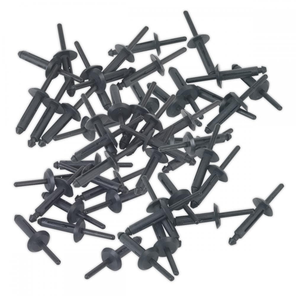 Sealey PR002 Plastic Rivet Ø6.3 X 25.2Mm Pack Of 50