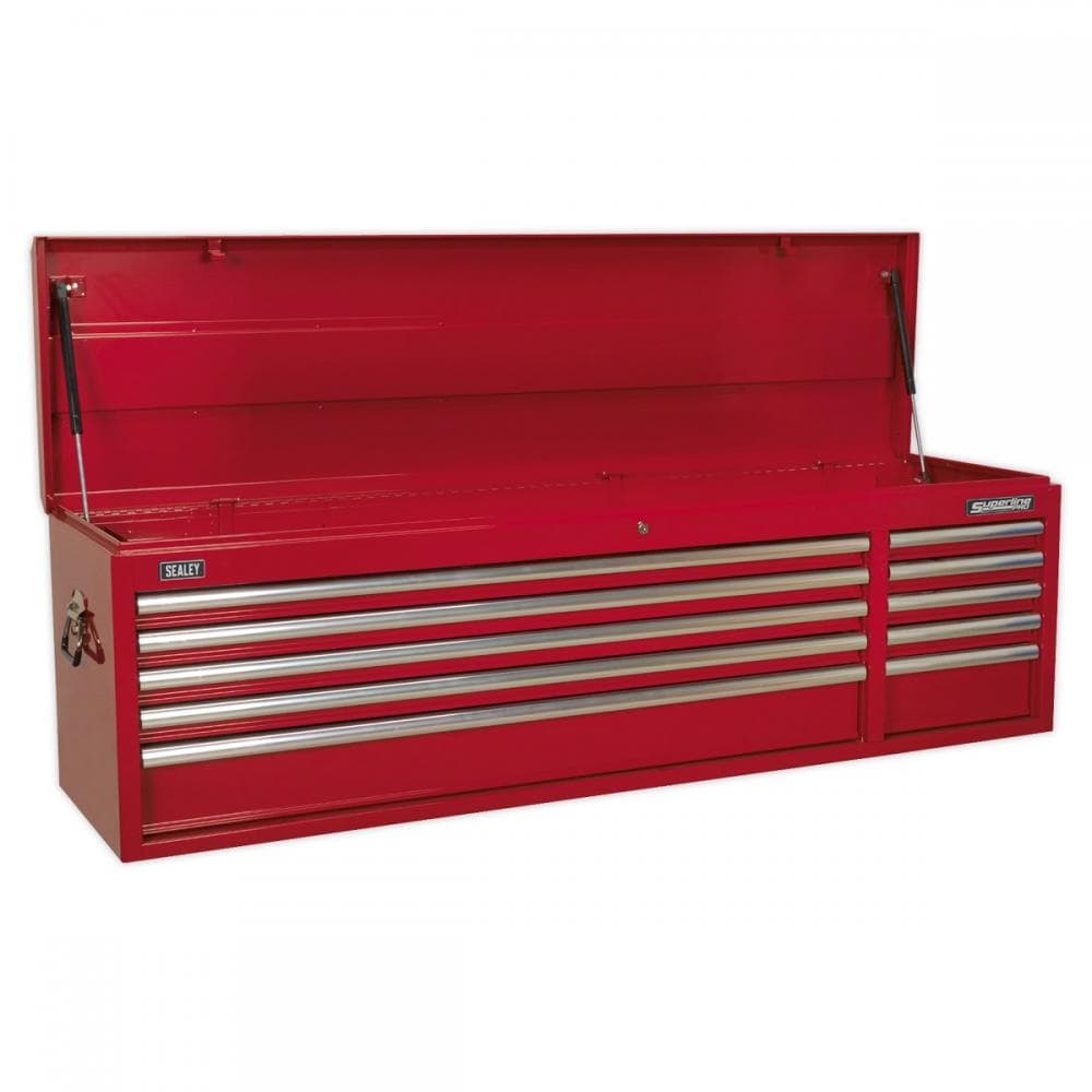 Sealey AP6610 Topchest 10 Drawer With Ball-Bearing Slides Heavy-Duty - Red