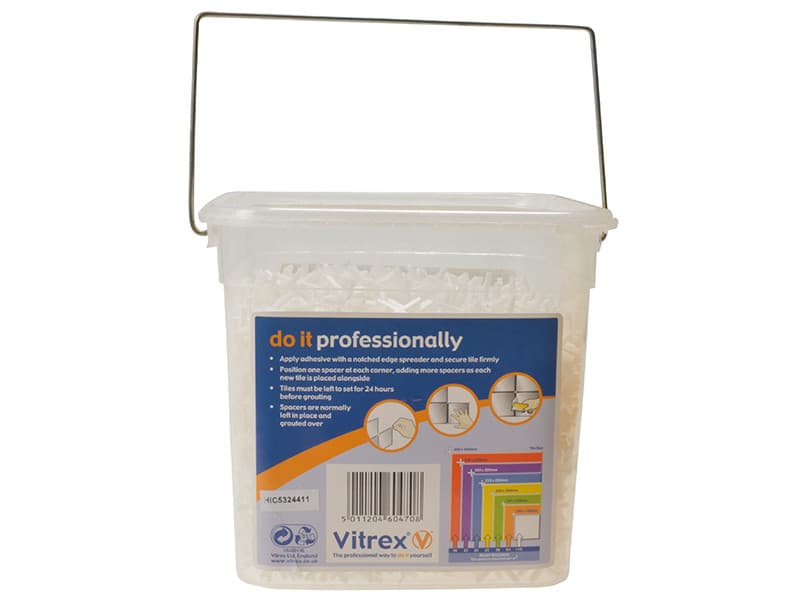 Vitrex 10202600V Wall Tile Spacers 2.5Mm (Pack 3000)