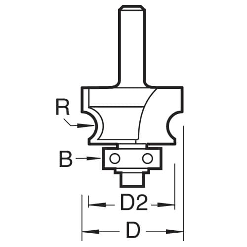Trend Bearing Guided Corner Bead Cutter Pk 1 9/72X1/2TC