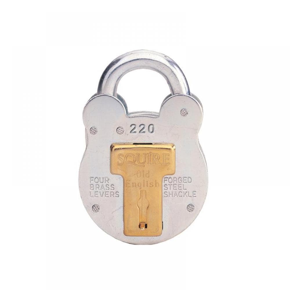 Squire 220 220 Old English Padlock With Steel Case 38Mm