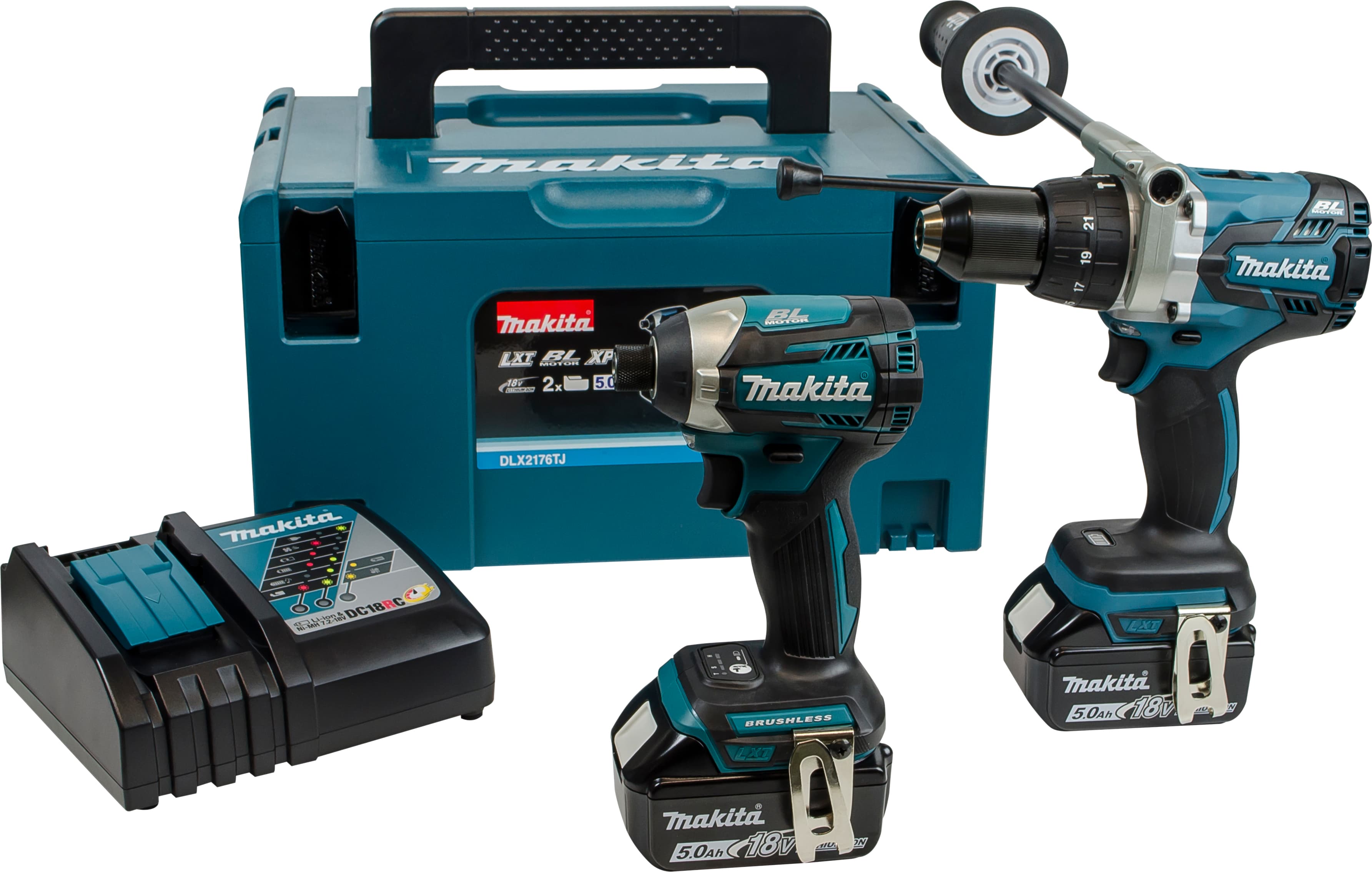Makita DLX2176TJ Lxt Brushless Twin Pack 18V