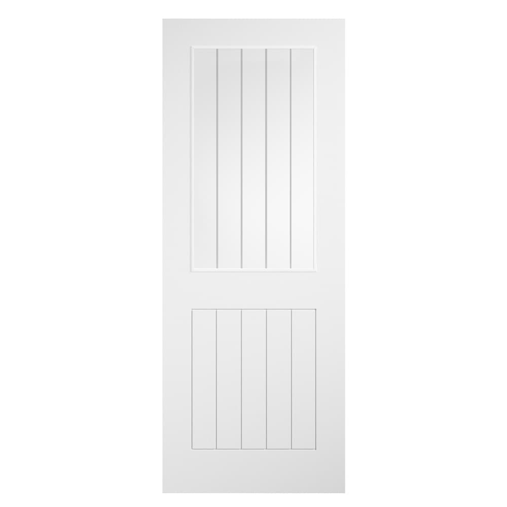LPD White Laminate Cottage Glazed Door with Clear Glass 1981 x 686 x 35mm