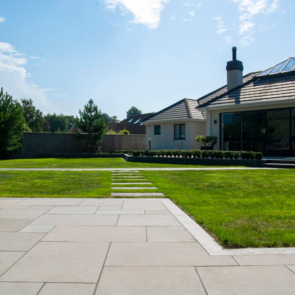 Marshalls Towngate Indian Sandstone Natural Stone Paving Grey Multi 305 x 610mm