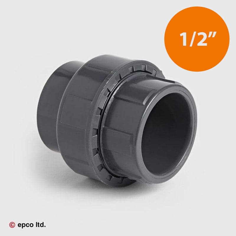1/2" U-PVC Plain Union