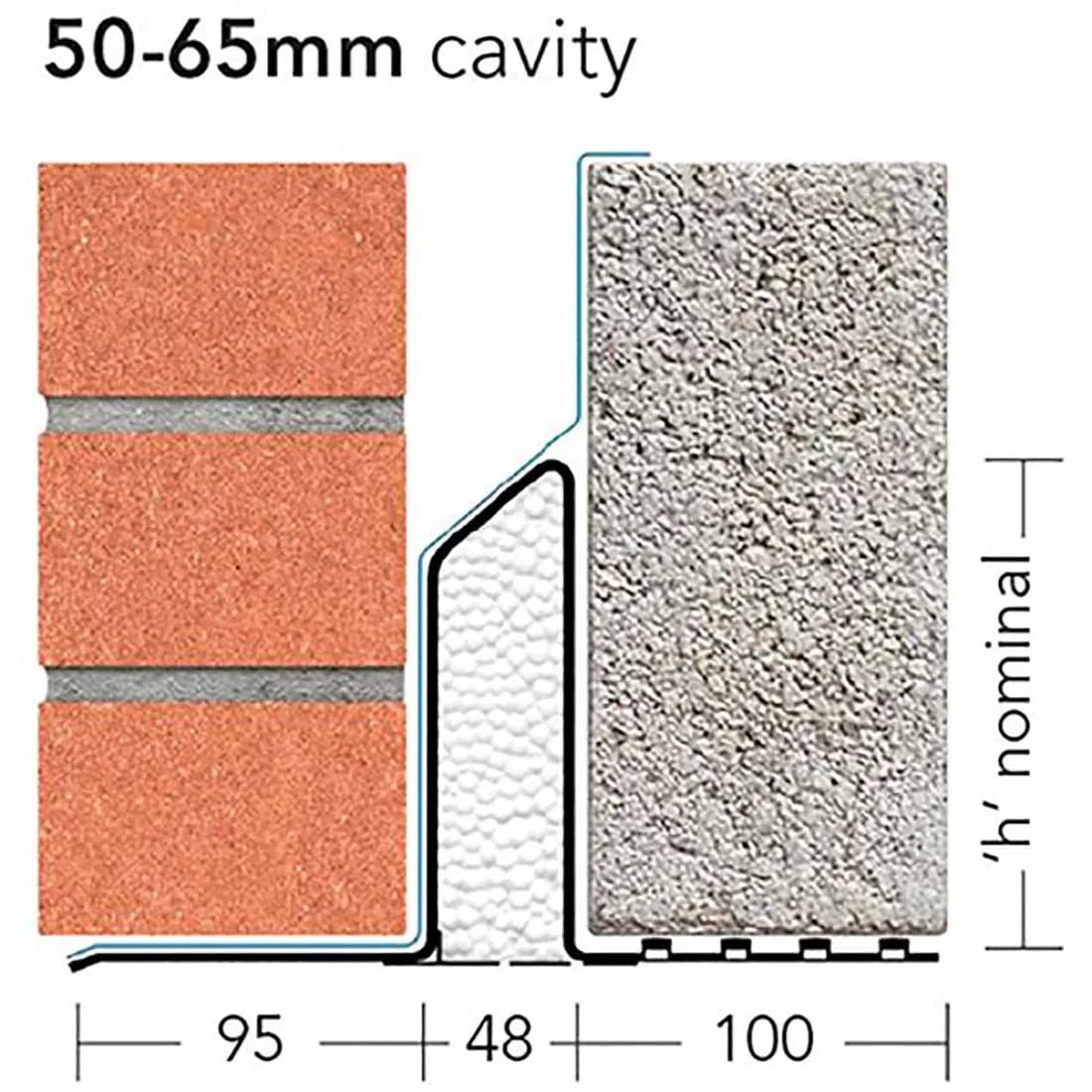 Ig Steel Lintel L1/S50 50-70Mm Cavity 900Mm