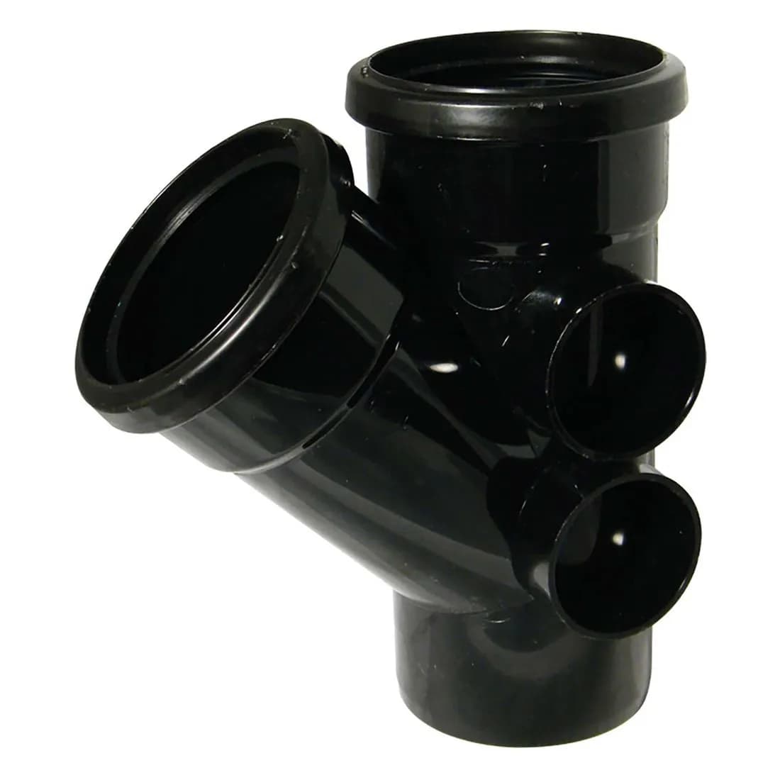 Double Socket 135 Deg. Branch 110Mm Black Soil Sp210B